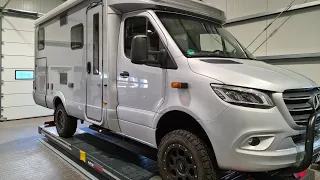 Sonderumbau Mercedes Sprinter/Hymer ML-T Wohnmobil 4x4 Delta VB Luftfederung Semi-Air mit Level-Air