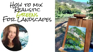 How to mix a realistic green for landscapes