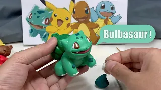 Bulbasaur made from polymer clay, sculpture timelapse【Clay Artisan JAY】#Shorts