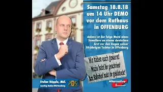Demo am 18. August 2018 in Offenburg