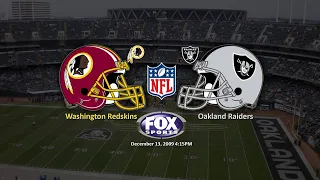 FULL GAME 1080p - Washington Redskins @ Oakland Raiders (12/13/2009)