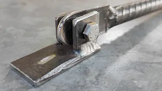 A quick way to make a simple and strong C clamp that a welder must have