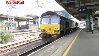 NUNEATON station wagon freight no containers 17th April 2024