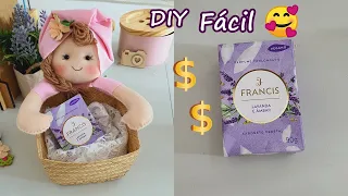 IDEIA GENIAL FAÇA e VENDA DIA DAS MÃES LEMBRANCINHA presente BONECA porta SABONETES Toda a Mão DIY