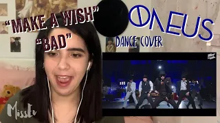 Reacting to Oneus dance cover to Make A Wish and Bad | MissEv