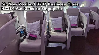 Air New Zealand B787 Business Class NZ284 Auckland to Singapore
