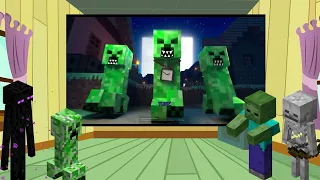 Minecraft mobs react to Creeper Rap | Dan Bull