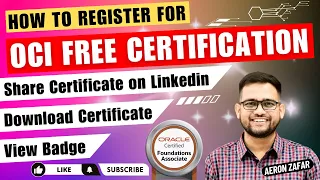 OCI free Certification | oracle free certification | OCI Foundations Associate | 1Z0-1085-23