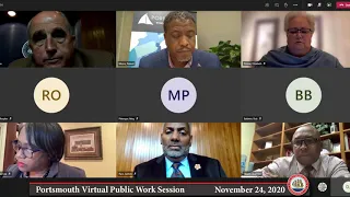 Virtual  Public Work Session November 24, 2020 Portsmouth Virginia