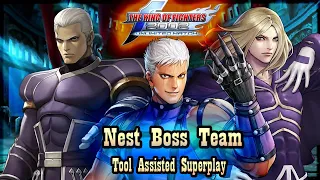 【TAS】KOF 2002 UNLIMITED MATCH (PS2) - NEST BOSS TEAM  KRIZALID  ZERO  IGNITZ(1HP)