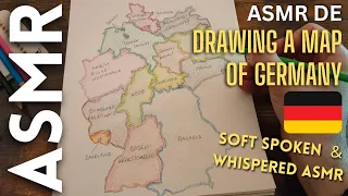 I draw a map of Germany 🇩🇪 [ASMR]