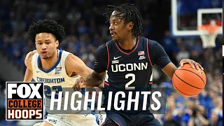 No. 1 UConn Huskies vs. No. 15 Creighton Bluejays Highlights | CBB on FOX