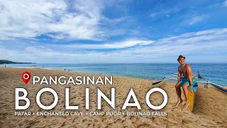 BOLINAO PANGASINAN 2024 - Day Tour to Patar Beach + Enchanted Cave + Camp Puor + Bolinao Falls
