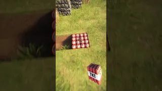 Realistic TNT vs Lava Physics / Minecraft RTX #shorts #minecraft