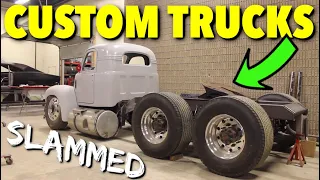 3 Custom Trucks! (Slammed MACK TRUCK, 1955 Chevy, Grumman Van with LS Engine Swap)