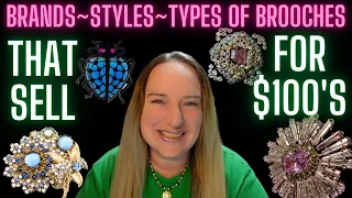 Vintage Brooches That Sell For BIG MONEY TOP 20 Types Style Brands