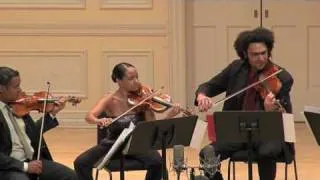 Schubert Quintet Mvt1-Part1 (Harlem Quartet on Stradivarius' & Carter Brey)