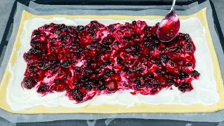 The family's favorite recipe! Puff pastry dessert, in just 10 minutes