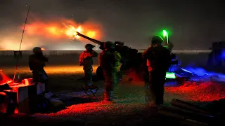 U.S. Field Gun Artillery - 105mm M119 Night Shoot | FIRE FOR EFFECT