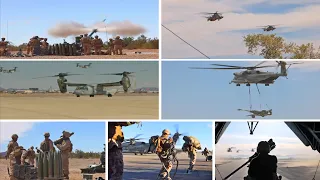 Marines and RAF Face-Off in Epic Air Assault Drill!