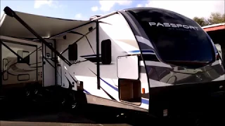 ALL NEW 2019 KEYSTONE PASSPORT GT 2210RB UPGRADED ULTRA LITE TRAVEL TRAILER FOR SALE WHOLESALE TROPI