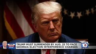 Trump to surrender to authorities in Georgia