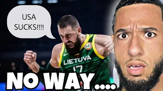 Did USA Really Just Lose To Jonas Valanciunas…. Reacting to USA vs Lithuania FIBA Highlights