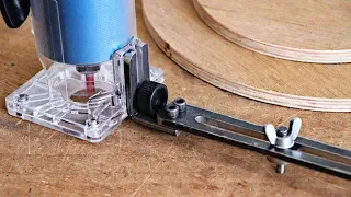 How To Make Circle Cutting Jig For Trim Router || Adjustable Circle Cutting jig