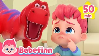 🦖 Bebefinn and Dino Friends! | Best Dinosaur Songs and Nursery Rhymes