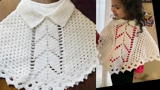 WOW ! CAPITA TEJIDA A CROCHET PARA NIÑA DE 3 A 5 AÑOS  | FACIL Y RAPIDA PATRÓN DE CROCHET