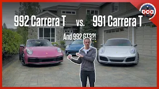 Porsche Key Swap: 992 Carrera T vs 991 Carrera T with Nathan Merz & owner impressions (+992 GT3!)