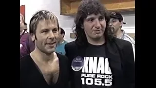 Iron Maiden `Meet & Greet` backstage Harbour Station, Saint John, NB, Canada 1999