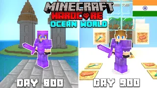 I Survived 900 Days In Ocean Only World In Minecraft Hardcore (HINDI)