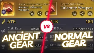 WOR Ancient Gear VS Normal Gear (Fark Ne?)