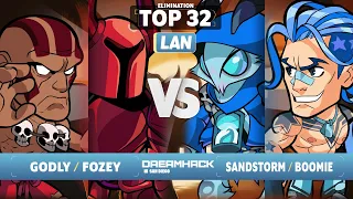 Godly & Fozey vs Sandstorm & Boomie - Top 32 - Dreamhack San Diego 2023 - LAN 2v2