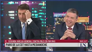 El análisis del segundo paro de la CGT en el pase entre Eduardo Feinmann y Pablo Rossi