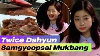 Twice Dahyun K-Food(samgyeopsal) mukbang