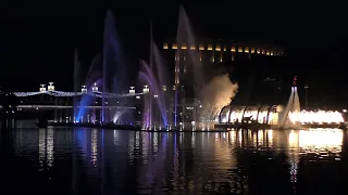 Opening of the fountain on the Svisloch River in Yanka Kupala Park (Minsk) Independence Day