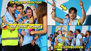 😂 De Bruyne Reaction to Grealish Drunk for 2 days!