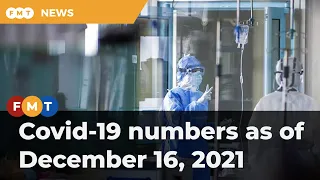 Covid-19 numbers as of December 16, 2021