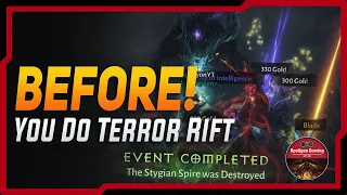 Before You Do Terror Rifts - Tips - Eternal Gear Endgame Gear - Diablo Immortal