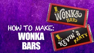 How to make a Wonka Bar and Golden Ticket! 1971 - FREE download for you to customise!