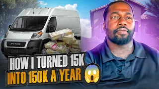 HOW I TURNED $15,000 INTO $150,000 IN ONE YEAR‼️😱🚚📦💰 #STICKWITHUS #boxtruck #cargovan #courier