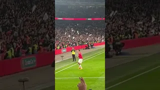 Varane and Dalot trophy celebration