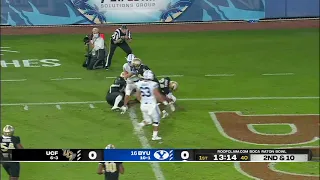 Zack Wilson Runs It In For BYU Touchdown BYU vs UCF Boca Raton Bowl Highlights 2020