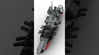 LEGO WW2 SUPER WARSHIP SPEED BUILD ANIMATION | SHORT VIDEO