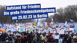 Aufstand für Frieden - Die große Friedenskundgebung am 25.02.23 in Berlin