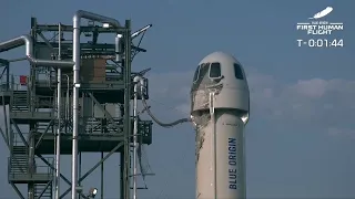 LIVE: Billionaire Jeff Bezos set to launch into space aboard Blue Origin's New Shepard spacecraft