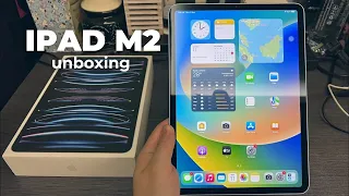 Apple iPad Pro 11” inch 2022 (4th Generation) with M2 chip Unboxing + First Boot Up (Silver)