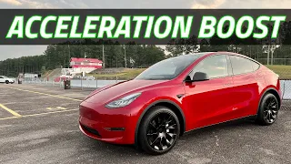 Is the Tesla Model Y Acceleration Boost WORTH IT? Track Tested! 🤔